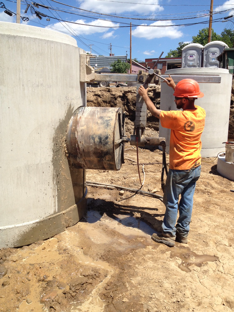 Duane Drilling a 16" Hole
