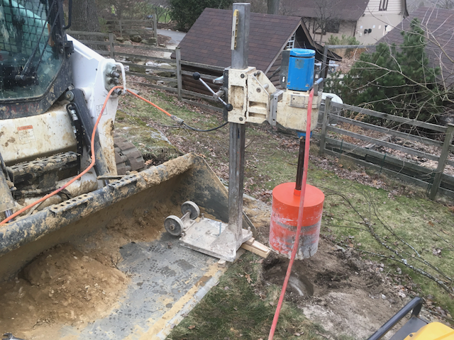 Drilling Holes for Akron Zoo