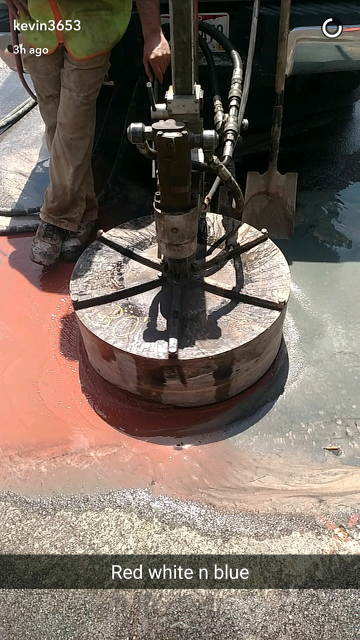 Core drilling asphalt is as American as Apple Pie