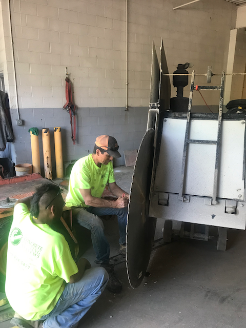 Dave and Doug Inspecting Blade Hub