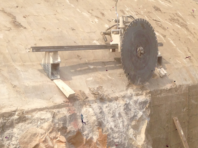 Customer Needed 2" Shaved off the End of This Concrete Pipe