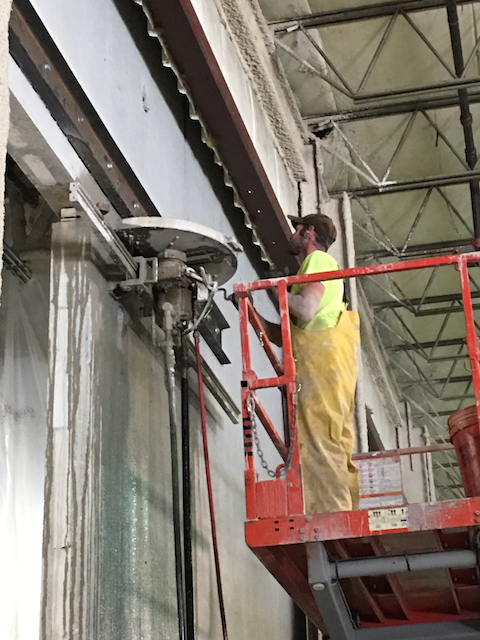 Conor Cutting Last Top Horizontal on a 20' Opening